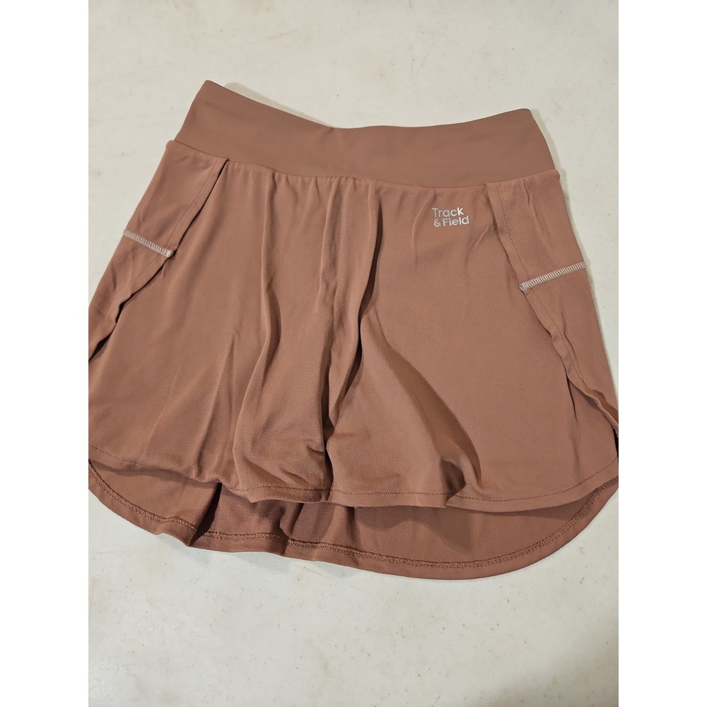 Track & Field Piquet Skirt Pink Small Skort Inside Pocket 4"Inseam NWT (1951